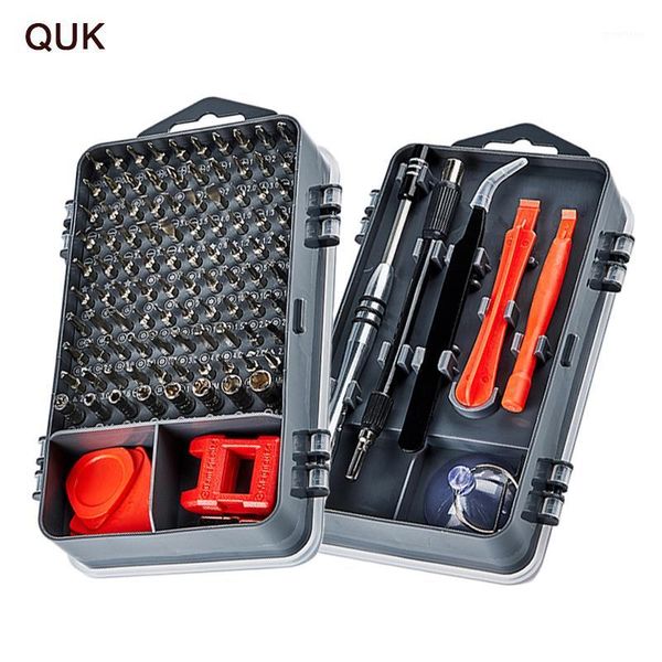 

quk screwdriver set 112 in 1 screwdriver bit torx magnetic precision multi electronic device mobile phone repair hand tools kit1
