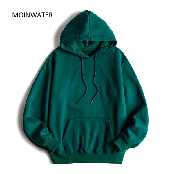 

moinwater brand new women fleece hoodies lady streetwear sweatshirt female white black winter warm hoodie outerwear mh2001