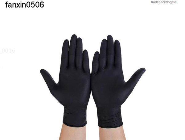 

authentic nitrile household disposable elastic clean static 100pcs food laboratory cleaning rubber gloves r1184-1 1iks