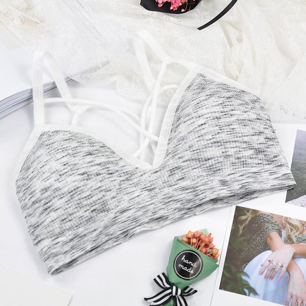 

women casual sport bra underwear ladies cross back breathable fitness bra camiseta interior mujer female bras new1, Black;white