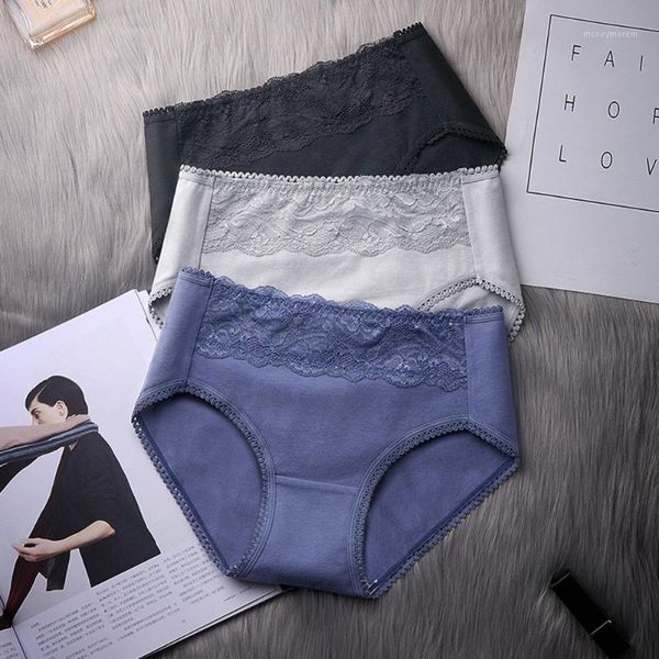 

women's panties pure cotton breathable underpants physiological period women quick dry underwear lace panty mid waist lingerie briefs1, Black;pink