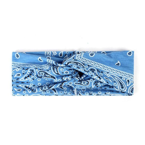 

bohemia printed cross knotted wide headband women hair bands elastic turban yoga sport headband fashion girls hair accessories q jlljgp