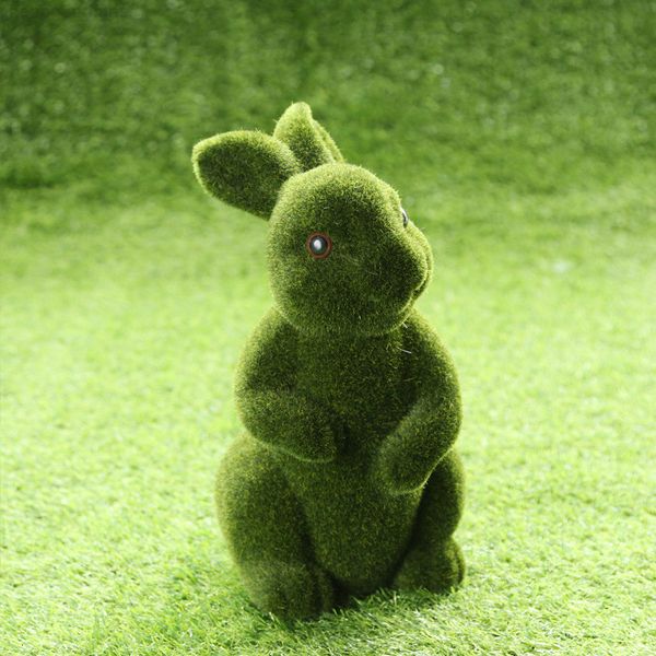 

garden artificial simulation plant easter bunny decoration lawn interior patio accessories home decor green rabbit