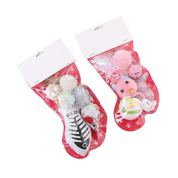 

animals cartoon dog toys stuffed squeaking pet toy cute plush chew toys for dogs cat christmas stocking gifts with set
