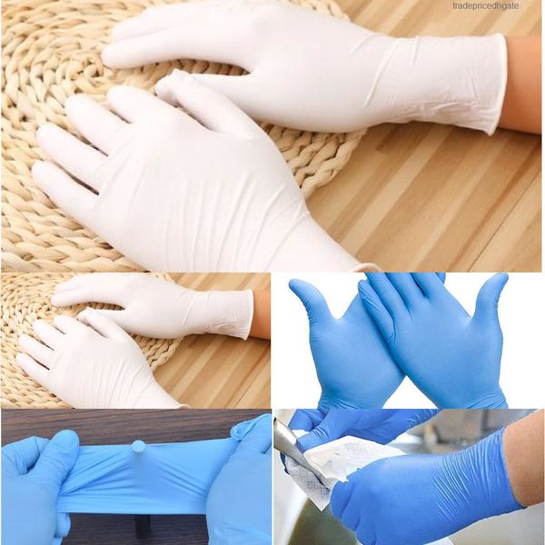 

100 gloves, nitrile pcs disposable glove for latex-mechanics, automotive, gardening salons rp9l