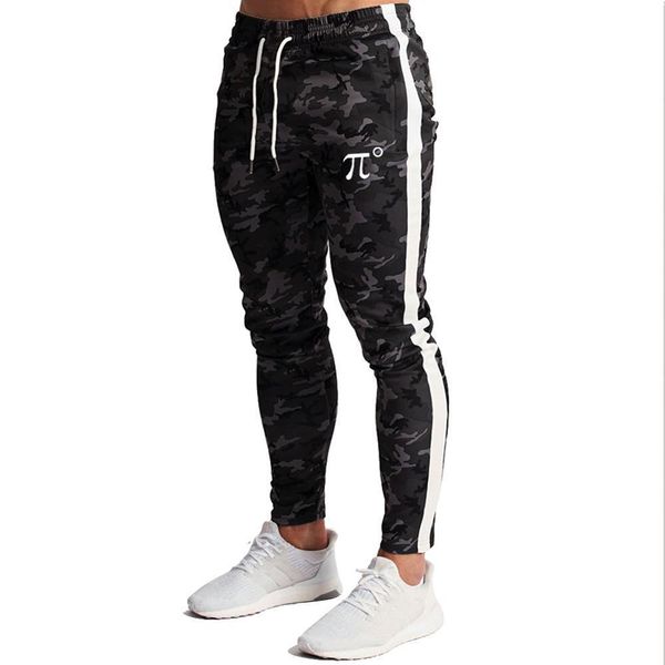 

pidogym men's zipper pockets camouflage joggers sweatpants for casual gym workout slim sport drawstring long pants, Black