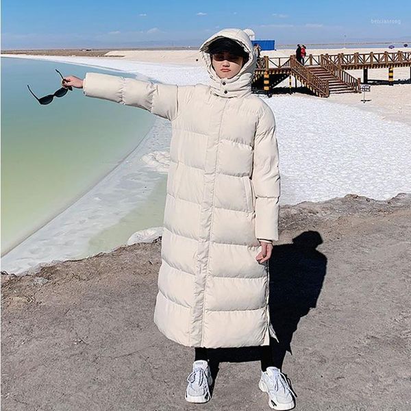 

2020women coats and parkas autumn winter long x-long parkas beige black with hooded slim jackets winter womens1