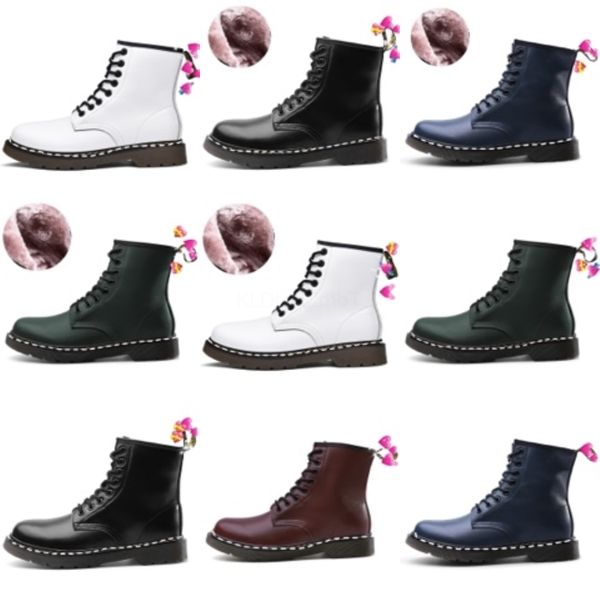 

ry mens boots shoes winter boots 2020 black khaki wine red military triple martin boots size 38-44#3663222