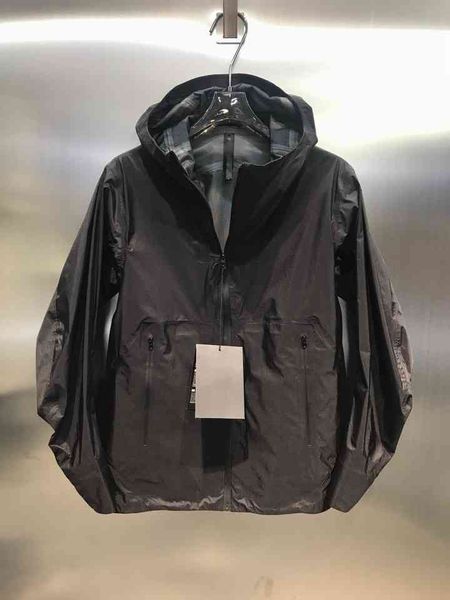 

2022aw arc bird d lt diagonal zipper hard shell stormsuit men's goretex full waterproof jacket fashion brand, Black;brown