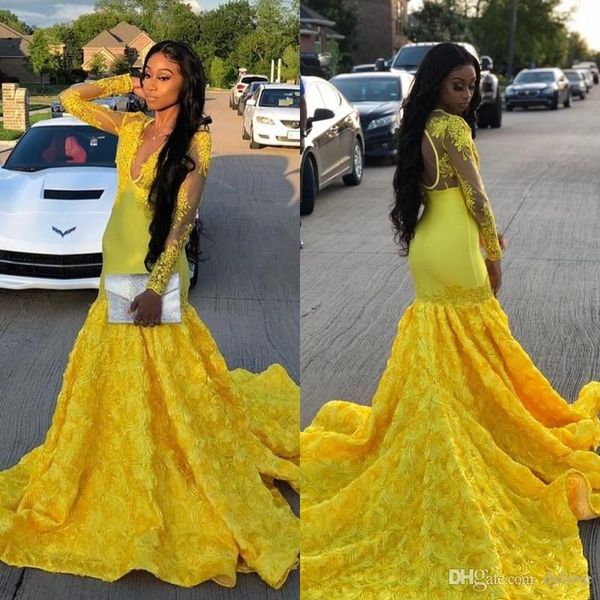 

2021 prom lace dress arabic dresses formal dress long sleeve evening gowns, Black