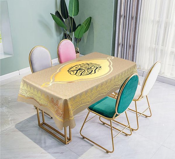 

new waterproof and antifouling ramadan tablecloth muslim tablecloth coffee table cover cloth disposable odorless