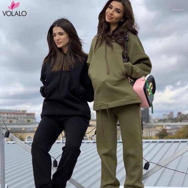 

two piece set outfits autumn women's tracksuit oversized hoodie and pants casual sport suit winter 2 piece woman set1, Gray