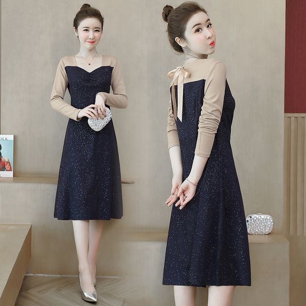 

big plus size thin ocasional blouse released long sleeved shirts party dress clothes efyn, Black;gray
