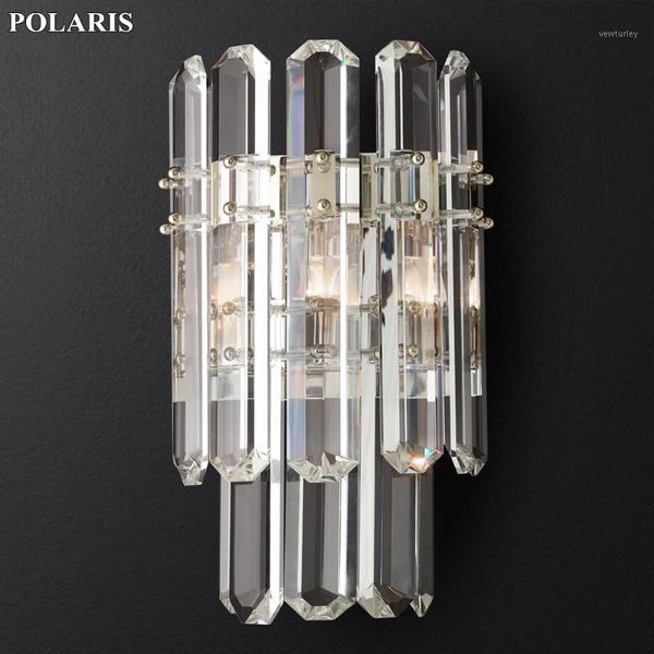 

modern crystal wall lamp glass wall sconce light chandelier lighting1