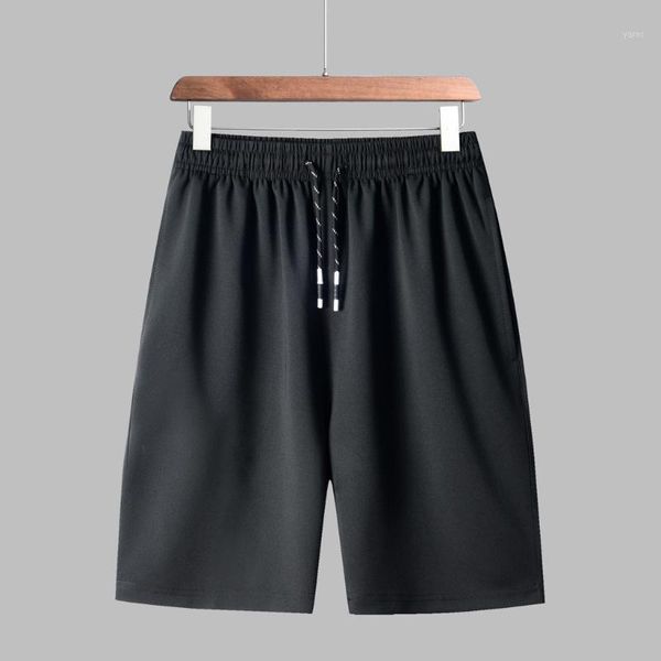

training bodybuilding summer shorts workout fitness men's summer casual thin fast-drying beach trousers casual sports shorts1, White;black