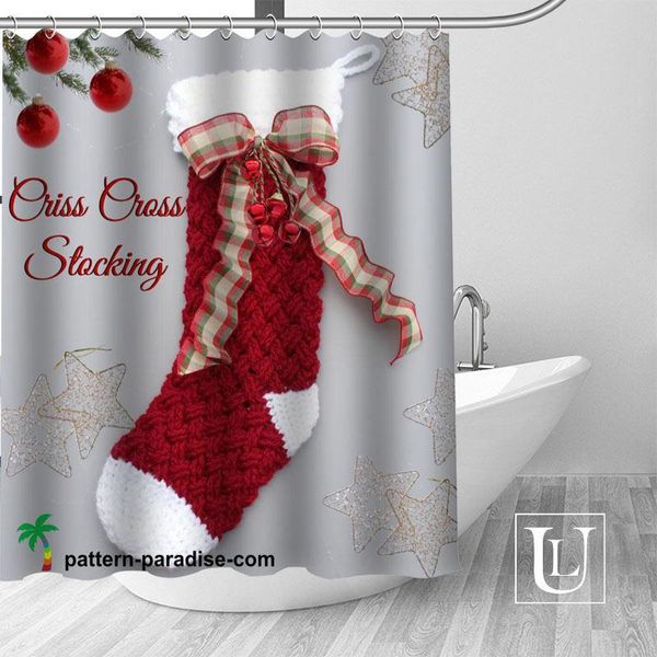 

shower curtains custom merry christmas stocking curtain more size waterproof fabric for bathroom decor drop