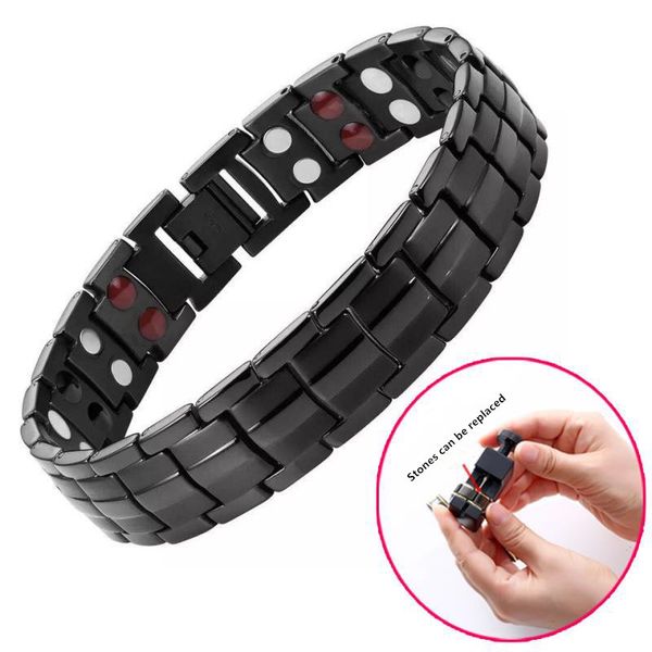 

factoryarsxbracelet 2020 men magnetic for health bio energy magnet thrapy stainless steel bracelets link chain jewelryoutlethddu