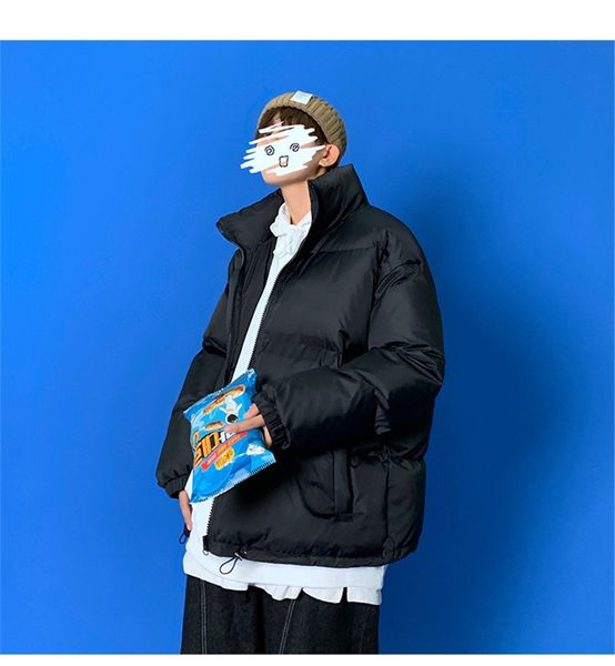 

ig qli instagram winter plus for men korean sle cotton-padded jacket loose pair read cotton jacket for women scooloy s-3xl #171#880111, Black