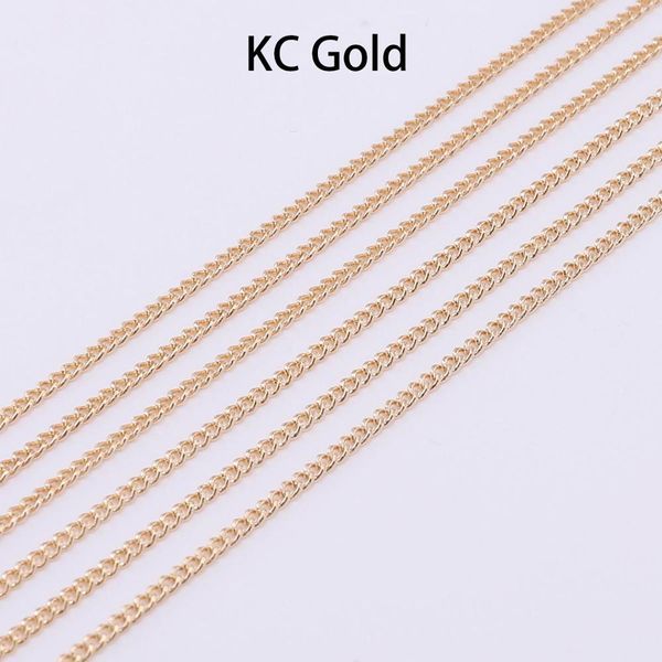 

5 м / лот 1.3 1.6 2.0 2,5 мм цепи золота ожерелье для ювелирных изделий изготовления материалов ручной работы принадлежности аксессуары diy