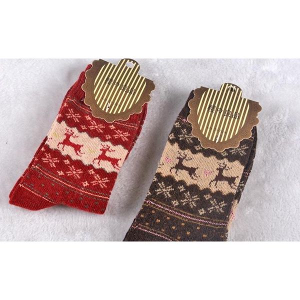 

new christmas deer moose design casual warm winter knit wool female socks christmas decoratio jlleds warmslove