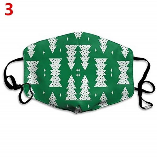 

santa claus/snowman print mask christmas decoration washable breathable mask 2021 new year xmas gift 2020 face snowflake bbyopn