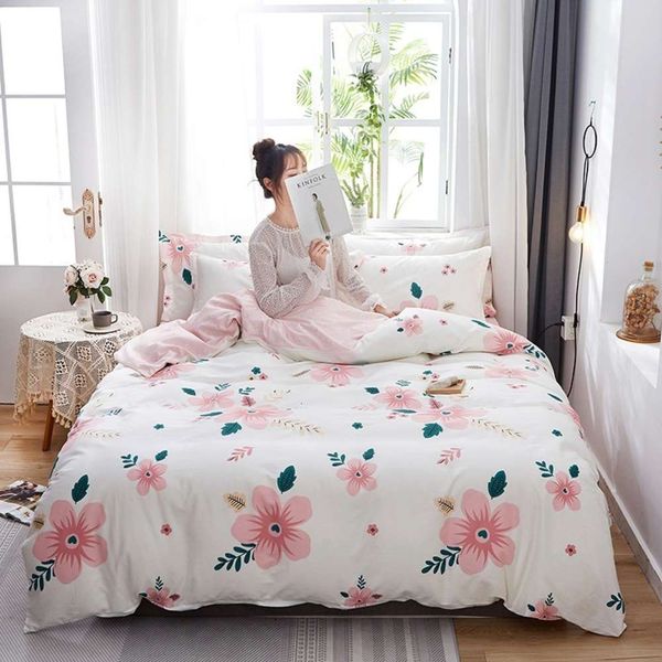 

new twill 100% cotton printed sheet quilt cover bedding 4-piece cotton set