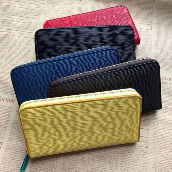 

2021 luxury designer wallets women wallest fashion zipper wallet coin purse men and women purse wholesale a11, Red;black