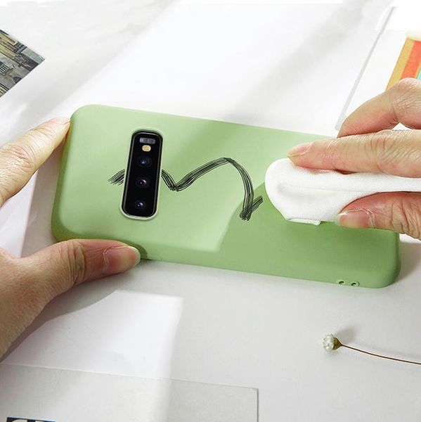 

жидкий силиконовый резиновый корпус для samsung galaxy s10e s10 s8 s9 plus s7 edge a7 j4 j6 2018 m10 m20 m30 a10 sqcxdd