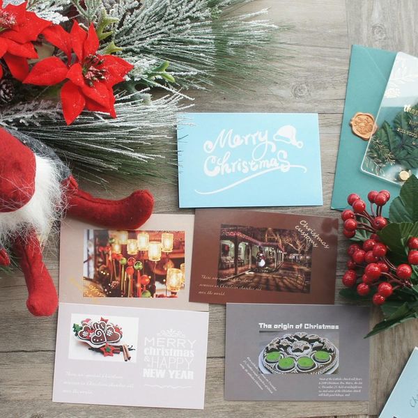 

10 шт. рождественская елка plaza mall style card as scrapbooking party приглашение diy украшение подарочная карта сообщение карта открытка w