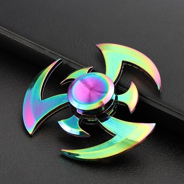 

fidget hand spinner zinc alloy rainbow metal spiner toy for spinners focus relieves stress adhd finger spinner e h wmtskw petsyard