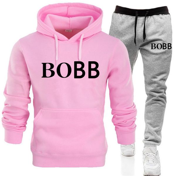 

womens men tracksuit print suit two pieces set men's hoodies sweatshirt+pants male hoody jogging tracksuit men sportswear outfit, Gray