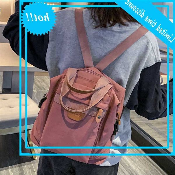 

multifunctional leisure tas waterproof nylon college students'school bags women backpack mochila