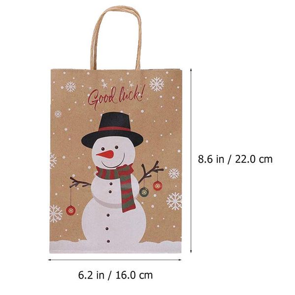 

18шт рождество стиль бумаги мешок подарков многоцелевой рождество тематические фестиваль упаковка мешок упаковочная сумка для фестиваль пода