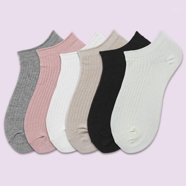 

sports socks sport women soft cotton solid autumn winter warm short for woman 1 pair 2021 spring yoga1, Black