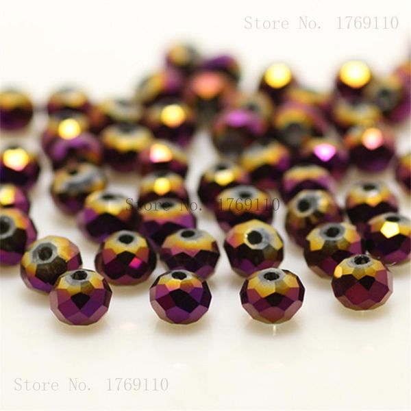 

isywaka non-hyaline white color 4*6mm 50pcs rondelle austria faceted crystal glass beads loose spacer round bead jewelry making wmtnfr
