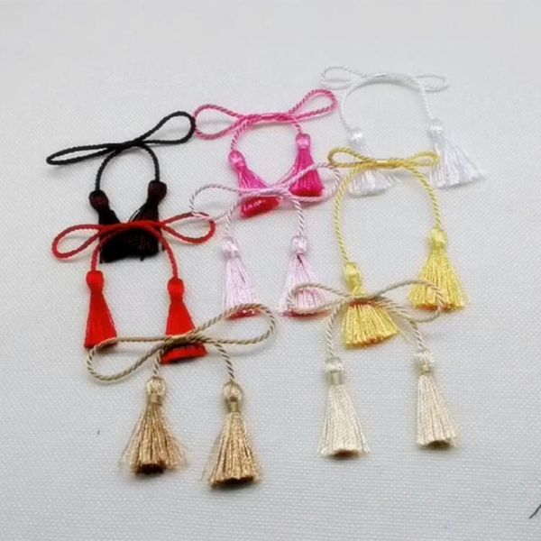

5 20pcs polyester bowknots shape double end tassel fringe diy craft garment sewing accessories curtain decoration fringe trim h wmtkyw