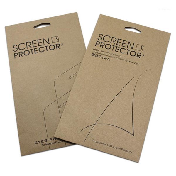 

gift wrap 400pcs/lot dhl 10*18cm paperboard printed package box for cell phone screen packing kraft paper mobile film protector box1