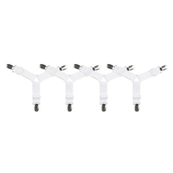 4pcs elastico lenzuolo pinze clip coprimaterasso coperte elementi di fissaggio antiscivolo cintura clip tessuti per la casa gadget