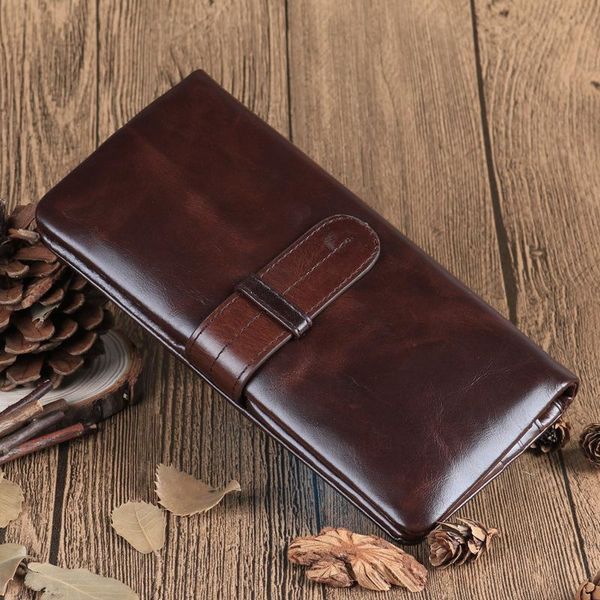 

wallets leather wallet leisure head layer oil wax neutral universal zero, Red;black