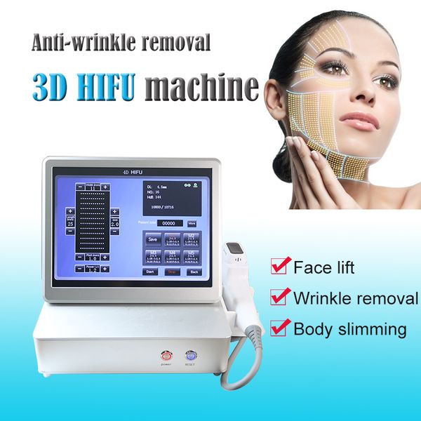 Portatile 3d hifu macchina per il lifting del viso ringiovanimento della pelle trattamento sanitario professionale lifting del viso hifu attrezzature per centri di bellezza