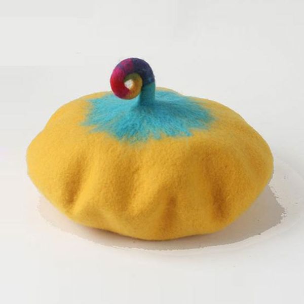 

moda artesanal de l boinas caps mulheres bonitinho cauda chapus inverno bons partido aniversrio presente natal do, Blue;gray