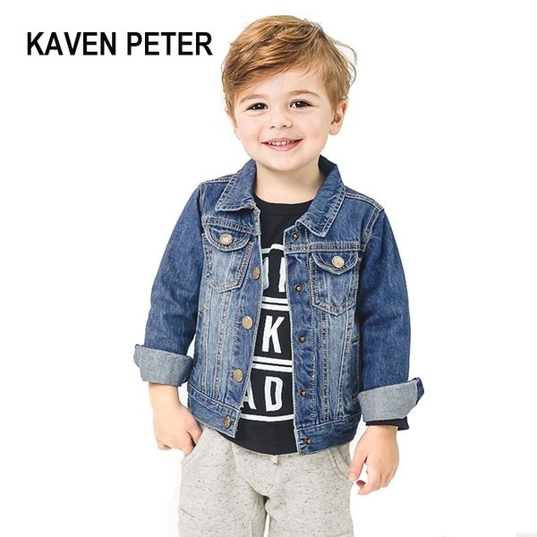 

kids denim jacket boys and girls jacket coat children jeans jacket blue color y200901, Blue;gray