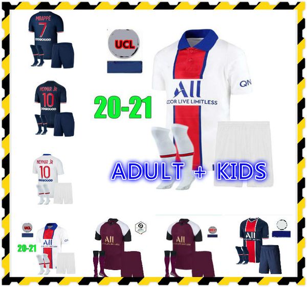 

mailoots de футбольные наборы 20 21 футбол джерси 2020 2021 mbappe icardi nemar рубашка jr men детей для детей устанавливает униформу maillo, Black
