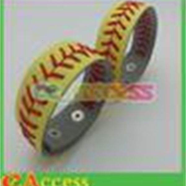 

softball factoryu8ysseason stitching usa ale yellow styles red leather bracelet