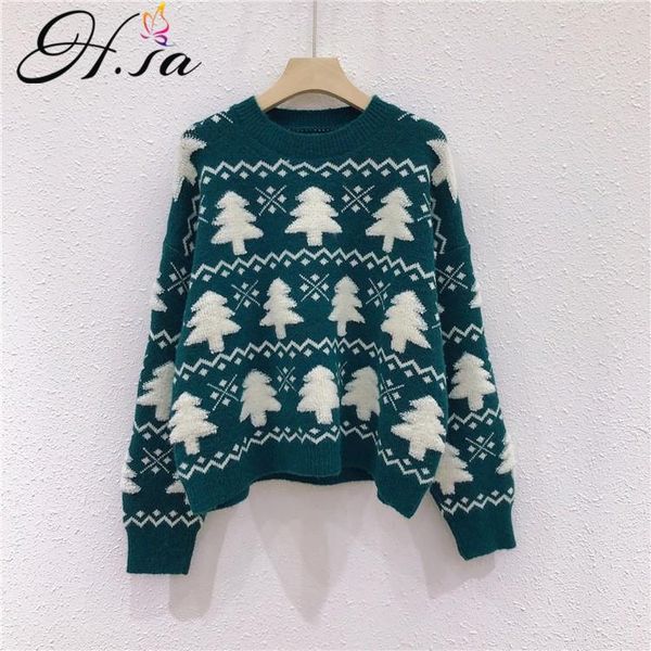 

women's sweaters hsa women christmas sweater jumpers long sleeve pulllovers winter warm outwear thick red chritmas wear, White;black