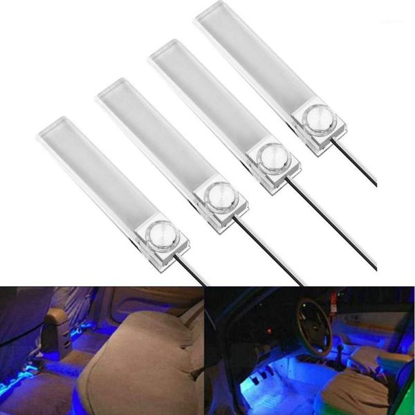 

car atmosphere light foot light usb decorative ambient floor led decor lamp strip auto product car lights accessories1