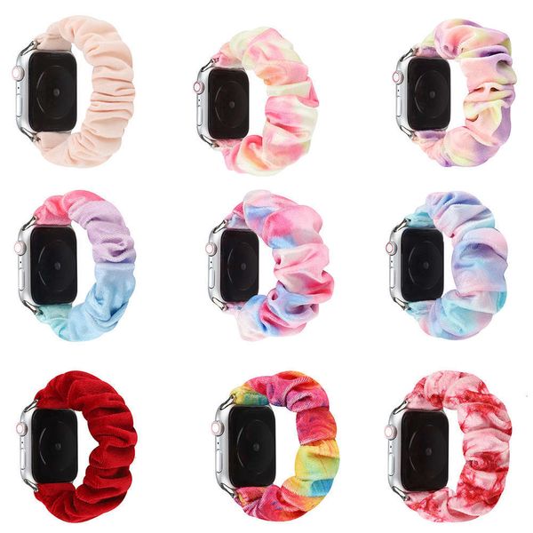 

suitable for watch iwatch2 3 4 / 5 6 generation large inttine flannel se hair loop strap rendering personalitybgt