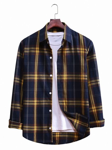 

men plaid button up shirt 23li#, White;black