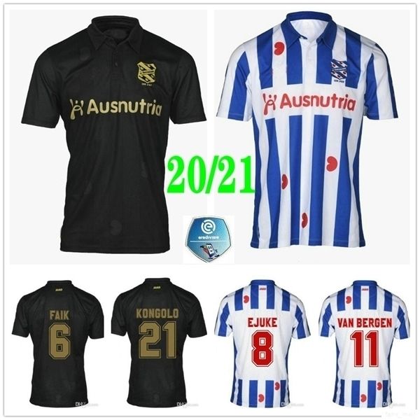 

2020 new sc heerenveen soccer jerseys 100th anniversary faik veerman kongolo dresevic custom 20 21 home away football shirt uniform, Black;yellow