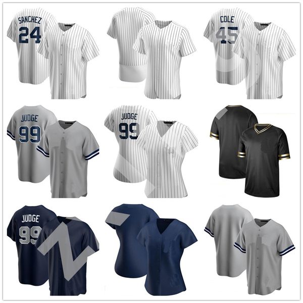 

men women kids yankee 99 aaron judge 2020 jersey 45 gerrit cole 25 gleyber torres giancarlo stanton sanchez sabathia lemahieu baseball, Blue;black